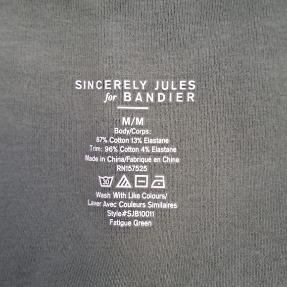 Bandier x Sincerely Jules The Meadow Legging in Fatigue Green - Picture 9 of 12